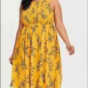 Yellow Smocked Dress 4X